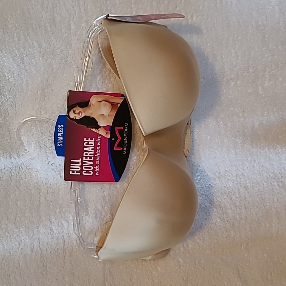 MAIDENFORM Strapless Full Cover Bra with cushion underwire
